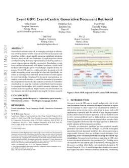 Event GDR: Event-Centric Generative Document Retrieval