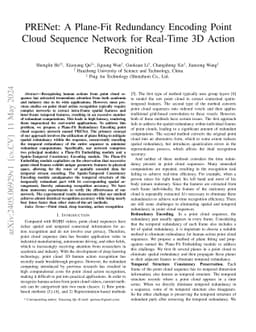 PRENet: A Plane-Fit Redundancy Encoding Point Cloud Sequence Network for
  Real-Time 3D Action Recognition