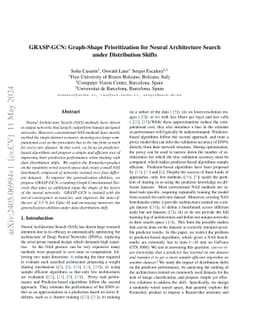 GRASP-GCN: Graph-Shape Prioritization for Neural Architecture Search
  under Distribution Shifts