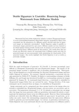 Stable Signature is Unstable: Removing Image Watermark from Diffusion
  Models