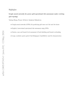 Graph neural networks for power grid operational risk assessment under
  evolving grid topology