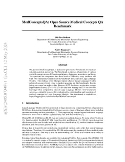 MedConceptsQA: Open Source Medical Concepts QA Benchmark