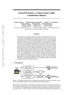 SoccerNet-Echoes: A Soccer Game Audio Commentary Dataset