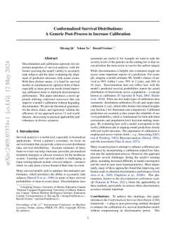 Conformalized Survival Distributions: A Generic Post-Process to Increase
  Calibration