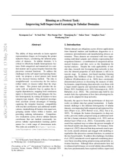 Binning as a Pretext Task: Improving Self-Supervised Learning in Tabular
  Domains
