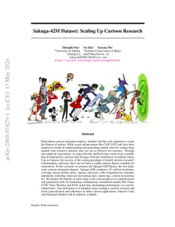 Sakuga-42M Dataset: Scaling Up Cartoon Research