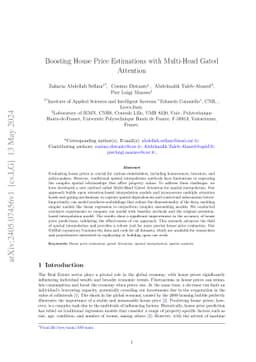 Boosting House Price Estimations with Multi-Head Gated Attention