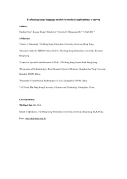 Evaluating large language models in medical applications: a survey