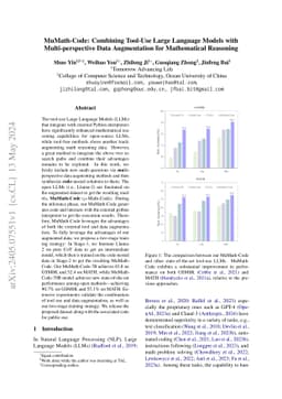 MuMath-Code: Combining Tool-Use Large Language Models with
  Multi-perspective Data Augmentation for Mathematical Reasoning