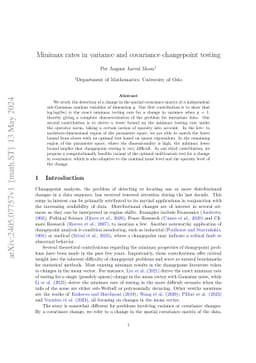 Minimax rates in variance and covariance changepoint testing