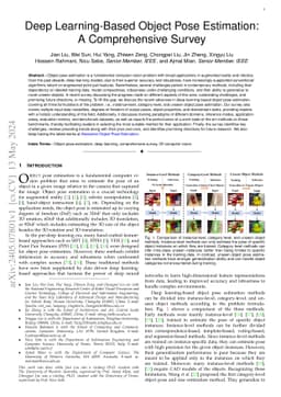 Deep Learning-Based Object Pose Estimation: A Comprehensive Survey