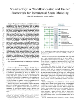 SceneFactory: A Workflow-centric and Unified Framework for Incremental Scene Modeling