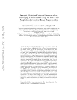 Towards Clinician-Preferred Segmentation: Leveraging Human-in-the-Loop
  for Test Time Adaptation in Medical Image Segmentation