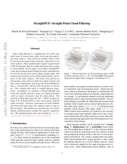 StraightPCF: Straight Point Cloud Filtering
