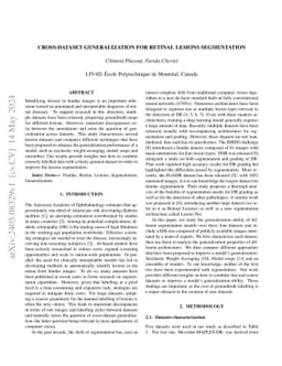 Cross-Dataset Generalization For Retinal Lesions Segmentation