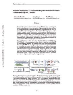 Towards Principled Evaluations of Sparse Autoencoders for
  Interpretability and Control