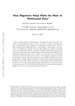 Alignment Helps Make the Most of Multimodal Data