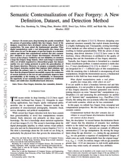 Semantic Contextualization of Face Forgery: A New Definition, Dataset, and Detection Method