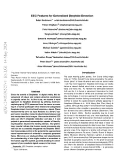 EEG-Features for Generalized Deepfake Detection