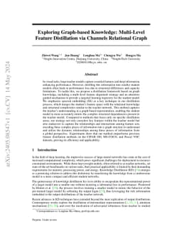 Exploring Graph-based Knowledge: Multi-Level Feature Distillation via
  Channels Relational Graph