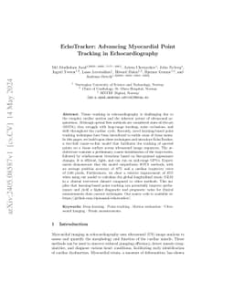 EchoTracker: Advancing Myocardial Point Tracking in Echocardiography