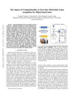 The impact of Compositionality in Zero-shot Multi-label action
  recognition for Object-based tasks