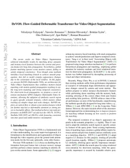 DeVOS: Flow-Guided Deformable Transformer for Video Object Segmentation