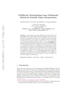 SciFIBench: Benchmarking Large Multimodal Models for Scientific Figure
  Interpretation