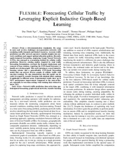 FLEXIBLE: Forecasting Cellular Traffic by Leveraging Explicit Inductive
  Graph-Based Learning