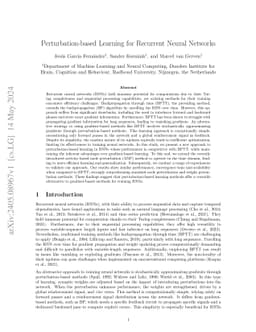Gradient-Free Training of Recurrent Neural Networks using Random
  Perturbations