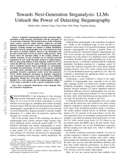 Towards Next-Generation Steganalysis: LLMs Unleash the Power of
  Detecting Steganography