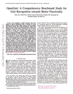 OpenGait: A Comprehensive Benchmark Study for Gait Recognition towards
  Better Practicality