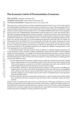 The Economic Limits of Permissionless Consensus