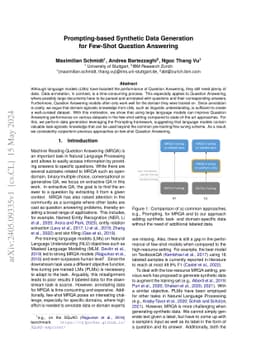 Prompting-based Synthetic Data Generation for Few-Shot Question
  Answering