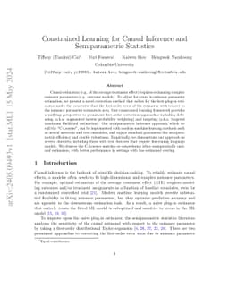 C-Learner: Constrained Learning for Causal Inference and Semiparametric
  Statistics
