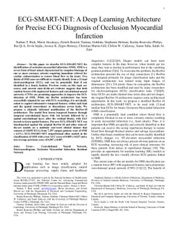 ECG-SMART-NET: A Deep Learning Architecture for Precise ECG Diagnosis of
  Occlusion Myocardial Infarction
