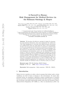 A Farewell to Harms: Risk Management for Medical Devices via the Riskman
  Ontology & Shapes