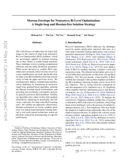 Moreau Envelope for Nonconvex Bi-Level Optimization: A Single-loop and
  Hessian-free Solution Strategy