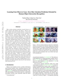 Learning from Observer Gaze:Zero-Shot Attention Prediction Oriented by
  Human-Object Interaction Recognition