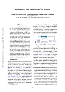Robust Singing Voice Transcription Serves Synthesis