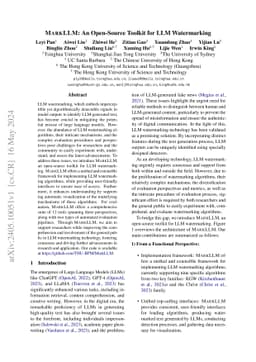 MarkLLM: An Open-Source Toolkit for LLM Watermarking