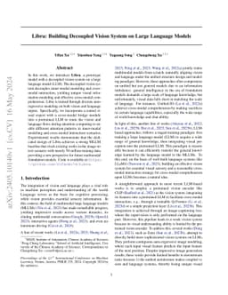 Libra: Building Decoupled Vision System on Large Language Models