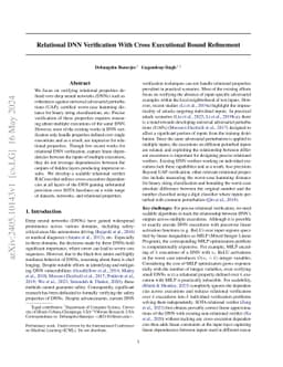 Relational DNN Verification With Cross Executional Bound Refinement