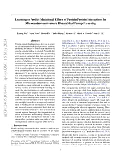 Learning to Predict Mutation Effects of Protein-Protein Interactions by
  Microenvironment-aware Hierarchical Prompt Learning