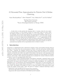 A Polynomial-Time Approximation for Pairwise Fair $k$-Median Clustering