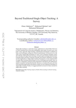 Beyond Traditional Single Object Tracking: A Survey