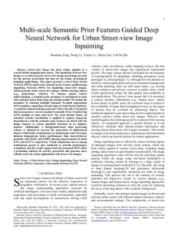 Multi-scale Semantic Prior Features Guided Deep Neural Network for Urban
  Street-view Image