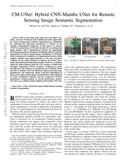 CM-UNet: Hybrid CNN-Mamba UNet for Remote Sensing Image Semantic
  Segmentation
