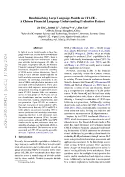Benchmarking Large Language Models on CFLUE -- A Chinese Financial
  Language Understanding Evaluation Dataset
