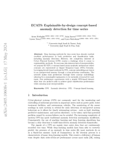ECATS: Explainable-by-design concept-based anomaly detection for time
  series